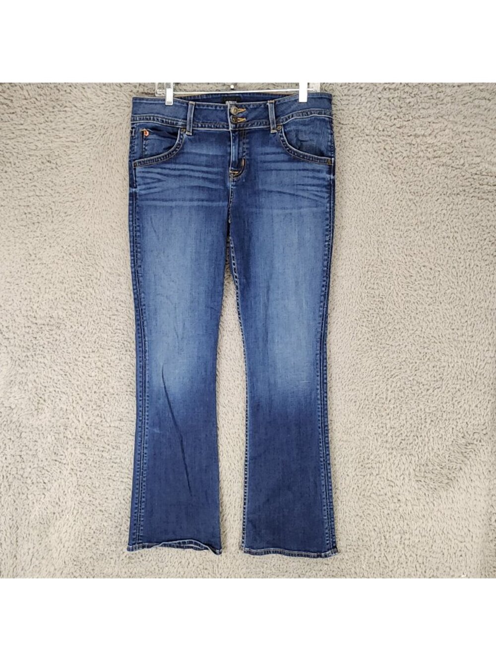 Hudson Jeans Womens 31 Blue Stretch Denim Bootcut *Read*